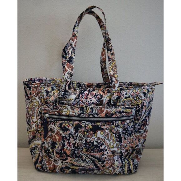Vera Bradley 25245-12164 Women's Tangier Paisley Quilted Work Tote - Picture 2 of 16